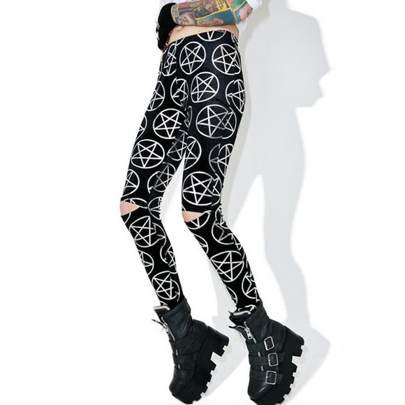 Killstar Silver Pentagram Velvet 